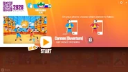 Just Dance Now coach selection screen (2017 update, computer)
