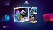 Just Dance 2014 routine selection screen