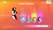 Just Dance 2018 coach selection screen (7th-gen, controller)
