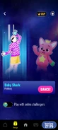Babyshark jdnow coachmenu phone 2024.png (1.71 MB) Just Dance Now coach selection screen (2024 update, phone)