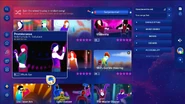 Promiscuous on the Just Dance 2024 Edition menu
