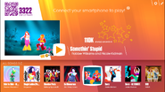 Somethin’ Stupid on the Just Dance Now menu (2017 update, computer)
