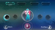 Just Dance: Greatest Hits coach selection screen (Wii)