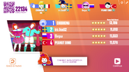 Just Dance Now scoring screen (2017 update)