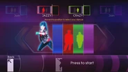 Just Dance 4 coach selection menu (Xbox 360)