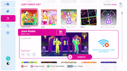 Joone Khodet on the Just Dance 2021 menu