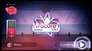 Just Dance 2 scoring screen