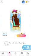 Just Dance Now coach selection screen (phone)