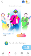 Just Dance Now coach selection screen (2020 update, phone)