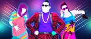 The coach on the icon for the playlist "Just Dance 4" (along with Want U Back and Gangnam Style (P1))