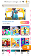 Wheels on The Bus on the Just Dance Now menu (2020 update, phone)