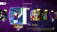 Hot For Me on the Just Dance 4 menu (Wii/PS3/Wii U)