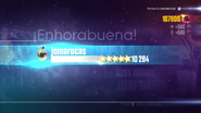 Just Dance 2016 scoring screen (Classic, 8th-gen)