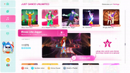 Moves Like Jagger on the Just Dance 2020 menu