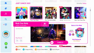 Rock Your Body on the Just Dance 2022 menu