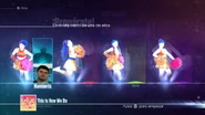 Just Dance 2016 coach selection screen (Classic, 8th-gen, camera)