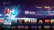 Under the Sea on the Just Dance 2016 menu (8th-gen)