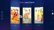 Just Dance 2023 Edition coach selection screen
