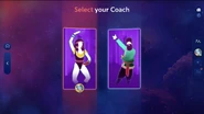 Just Dance 2024 Edition coach selection screen