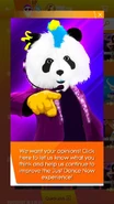 Panda in the Just Dance Now notification for Ubisoft’s survey