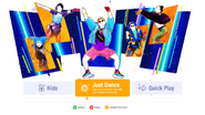 Just Dance screen