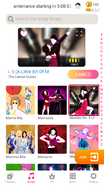 Mambo No. 5 (A Little Bit of Monika) on the Just Dance Now menu (2020 update, phone)