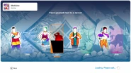 Just Dance 2019 coach selection screen (camera)