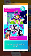 Just Dance Now notification (along with Not Your Ordinary)