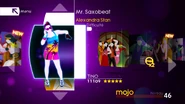 Mr. Saxobeat no menu do Just Dance 4