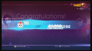 Just Dance 2017 scoring screen