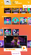 Tico-Tico no Fubá on the Just Dance Now menu (2017 update, phone)