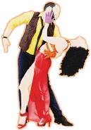 The album coach seen in The Art of Just Dance (10th Anniversary Edition)