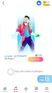 Just Dance Now coach selection screen (phone)