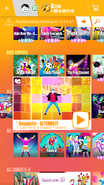 Despacito (Extreme Version) on the Just Dance Now menu (2017 update, phone)