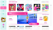 Djadja on the Just Dance 2020 menu