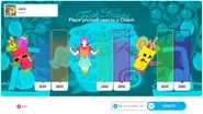 Just Dance 2021 coach selection screen (camera)