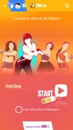 Just Dance Now coach selection screen (2017 update, phone)