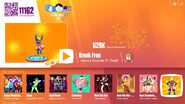 Break Free on the Just Dance Now menu (2017 update, computer)