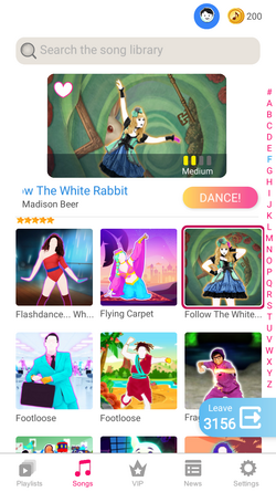 Follow the White Rabbit, Wiki Just Dance