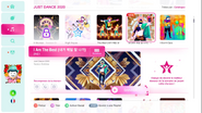 Extreme Version on the Just Dance 2020 menu (8th-gen)