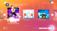 Side to Side on the Just Dance 2018 menu (7th-gen)