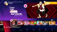 Want To Want Me on the Just Dance 2018 menu