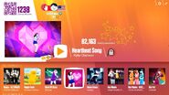 Heartbeat Song on the Just Dance Now menu (2017 update, computer)