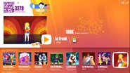 Le Freak on the Just Dance Now menu (2017 update, computer)