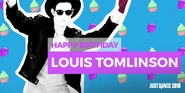 Post celebrating Louis Tomlinson’s birthday