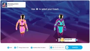 Just Dance 2021 coach selection screen (controller)