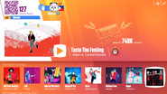 Taste The Feeling on the Just Dance Now menu (2017 update, computer)