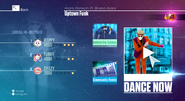 Just Dance 2016 routine selection screen