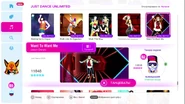 Want To Want Me on the Just Dance 2019 menu