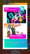 Just Dance Now release notification (along with Swish Swish (World Cup Champion Version))